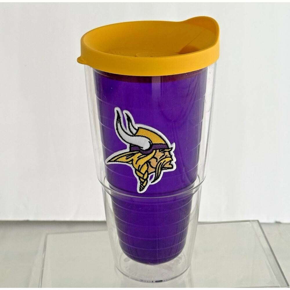 Tervis Minnesota Vikings 16oz Water Drink Tumbler Cup Purple Viktor Football NFL